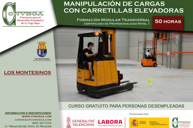 Medio centenar de desempleados participan en tres cursos de formación impulsados por Convega en Los Montesinos